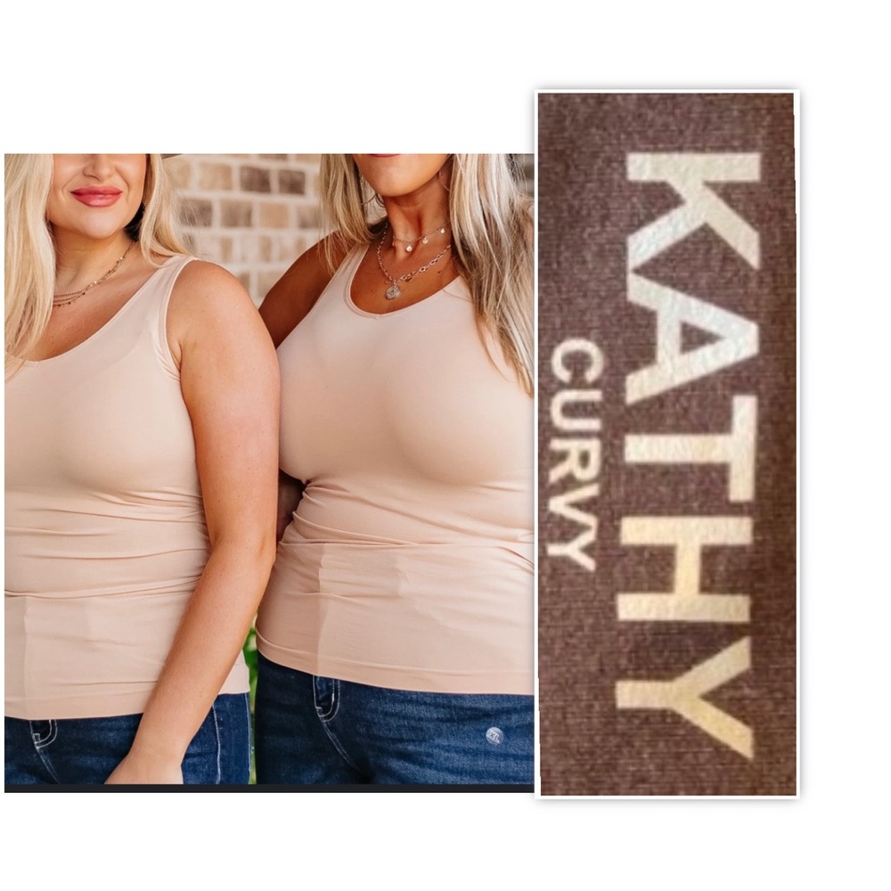 KATHY Curvy Nude Basic Reversible Seamless Tank